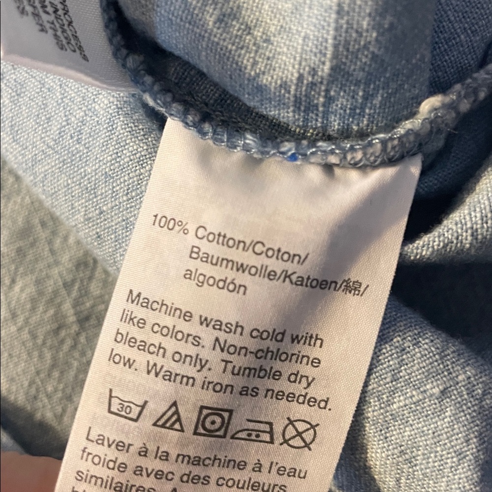 H9- J. By J.Crew Light Blue Casual Summer Dress - Picture 4 of 4